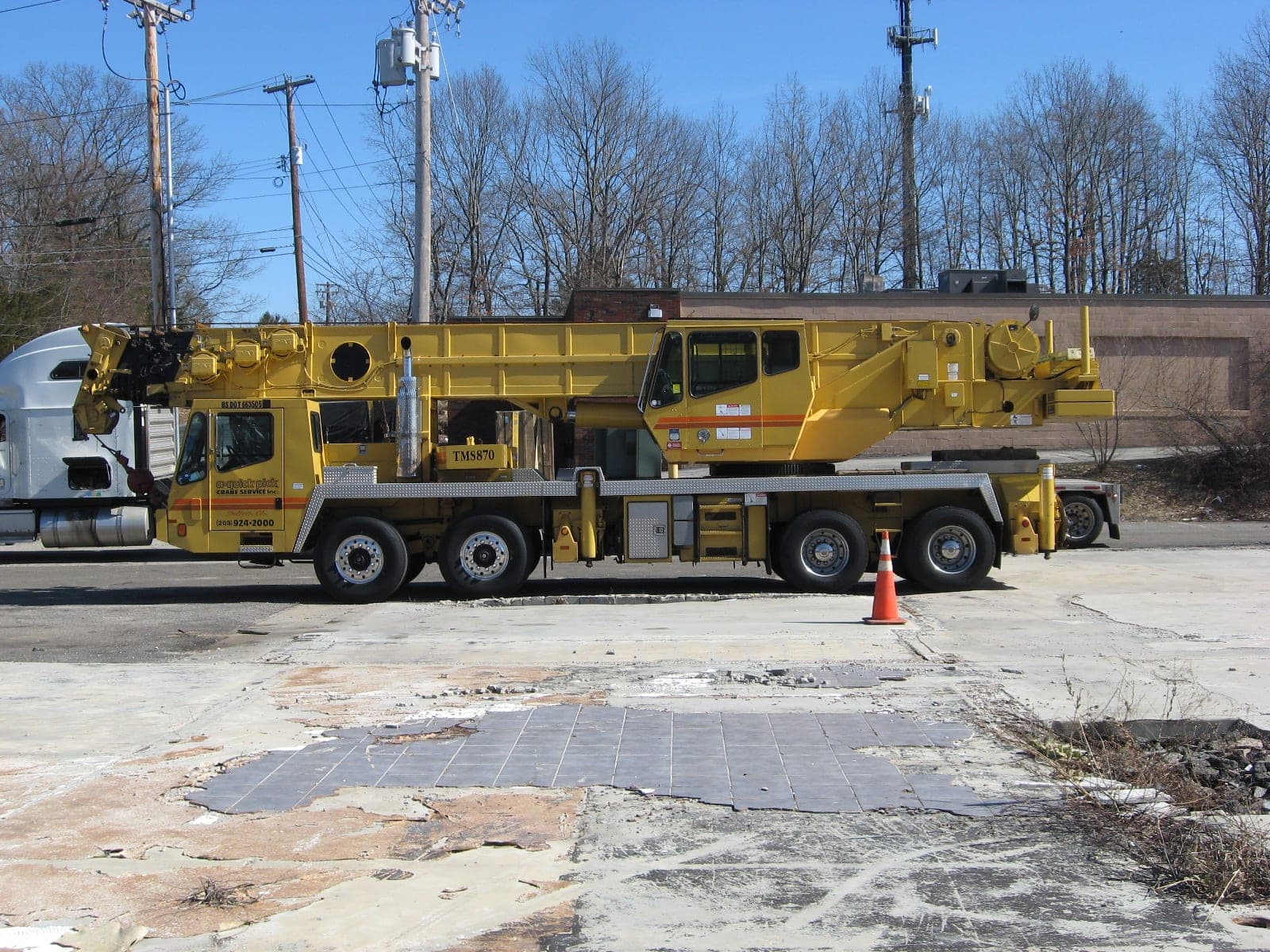70 Ton Long Boom Grove TMS870B Hydraulic Truck Crane — Mobile Hydraulic Truck Cranes