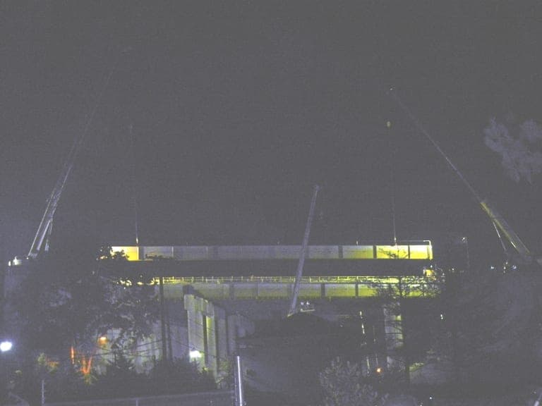 2 Crane Pick on Sprain Brook PKWY Bridge