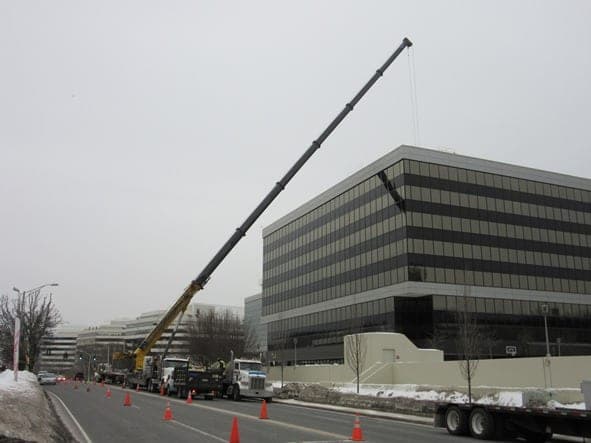 New Chillers in Office Requires 2 Lane Shut Down Rt. 7 Norwalk