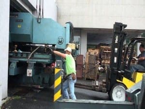 Rigging a 44,000 Pound Press in Connecticut