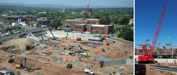 Providing a 100 Ton Crawler for Hartford Baseball Stadium