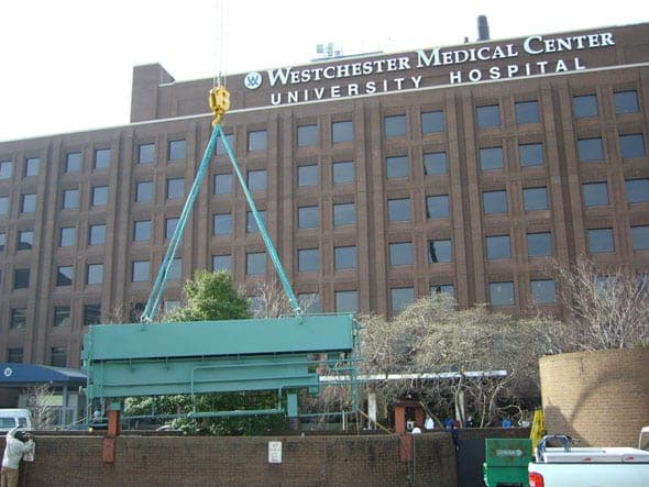Chiller Rigging at Westchester County Medical Center - Valhalla, NY