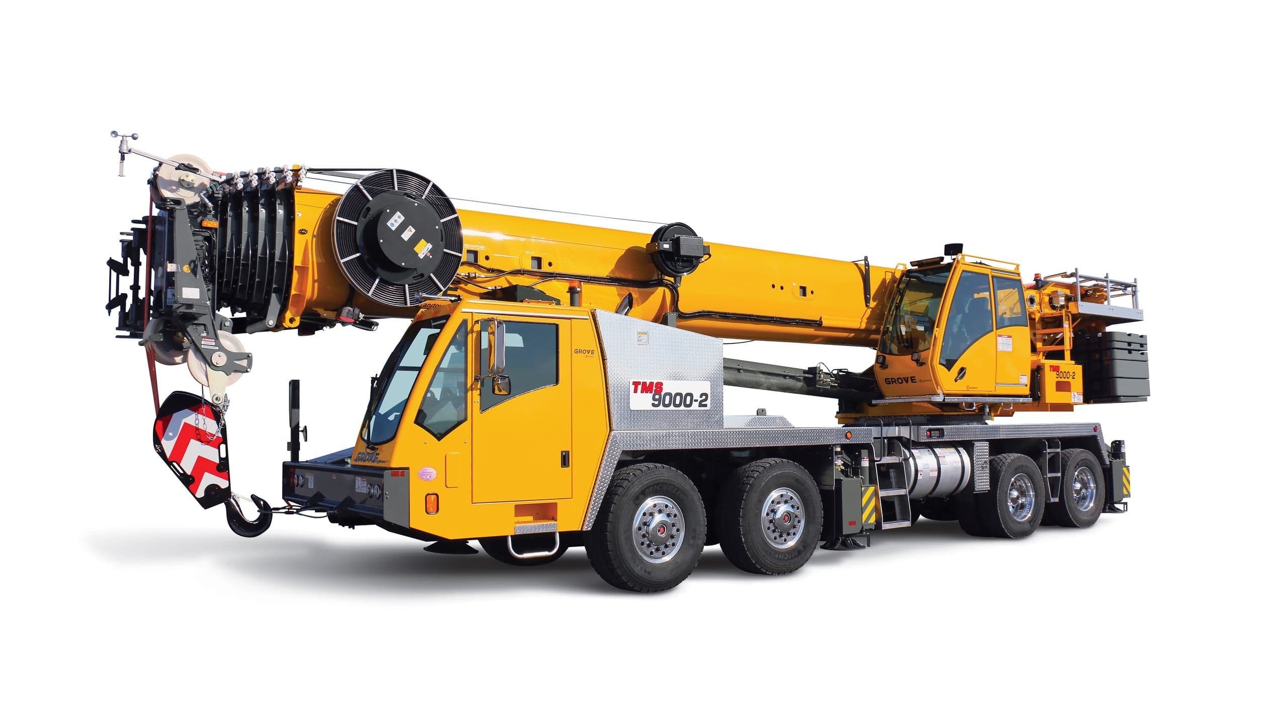 115 Ton Grove TMS9000-2 Hydraulic Truck Crane — Mobile Hydraulic Truck Cranes