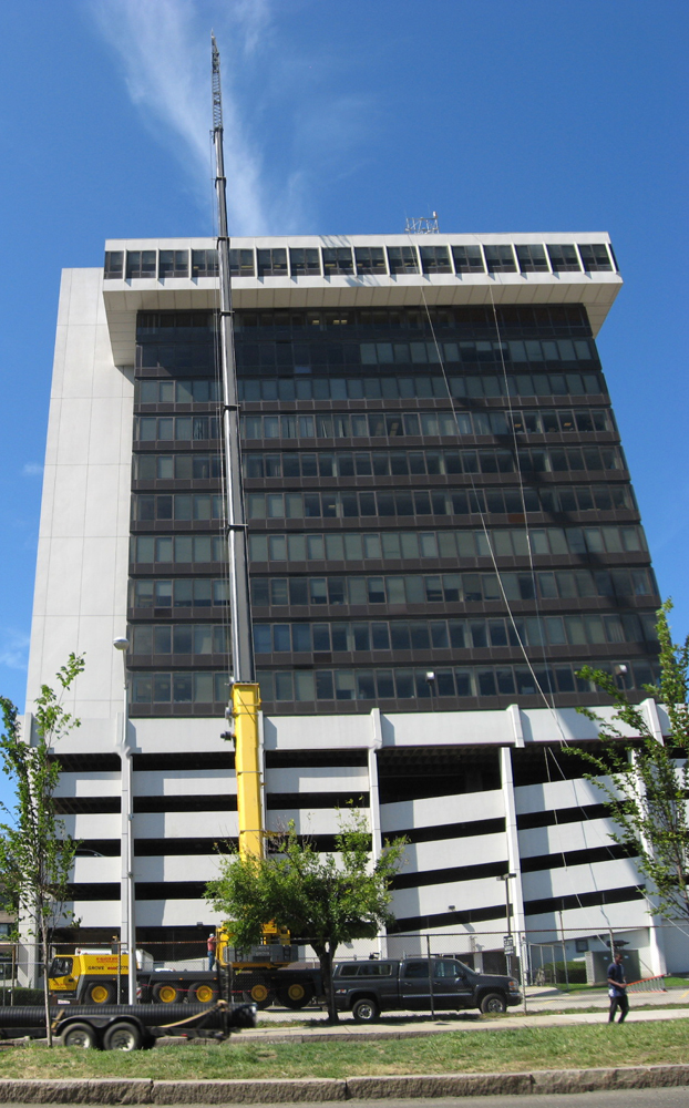 Crane Service Bank America Bridgeport, CT