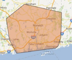 New London, CT Crane Rental & Rigging Service Coverage