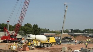 100 Ton Crawler at Hartford Baseball Stadium